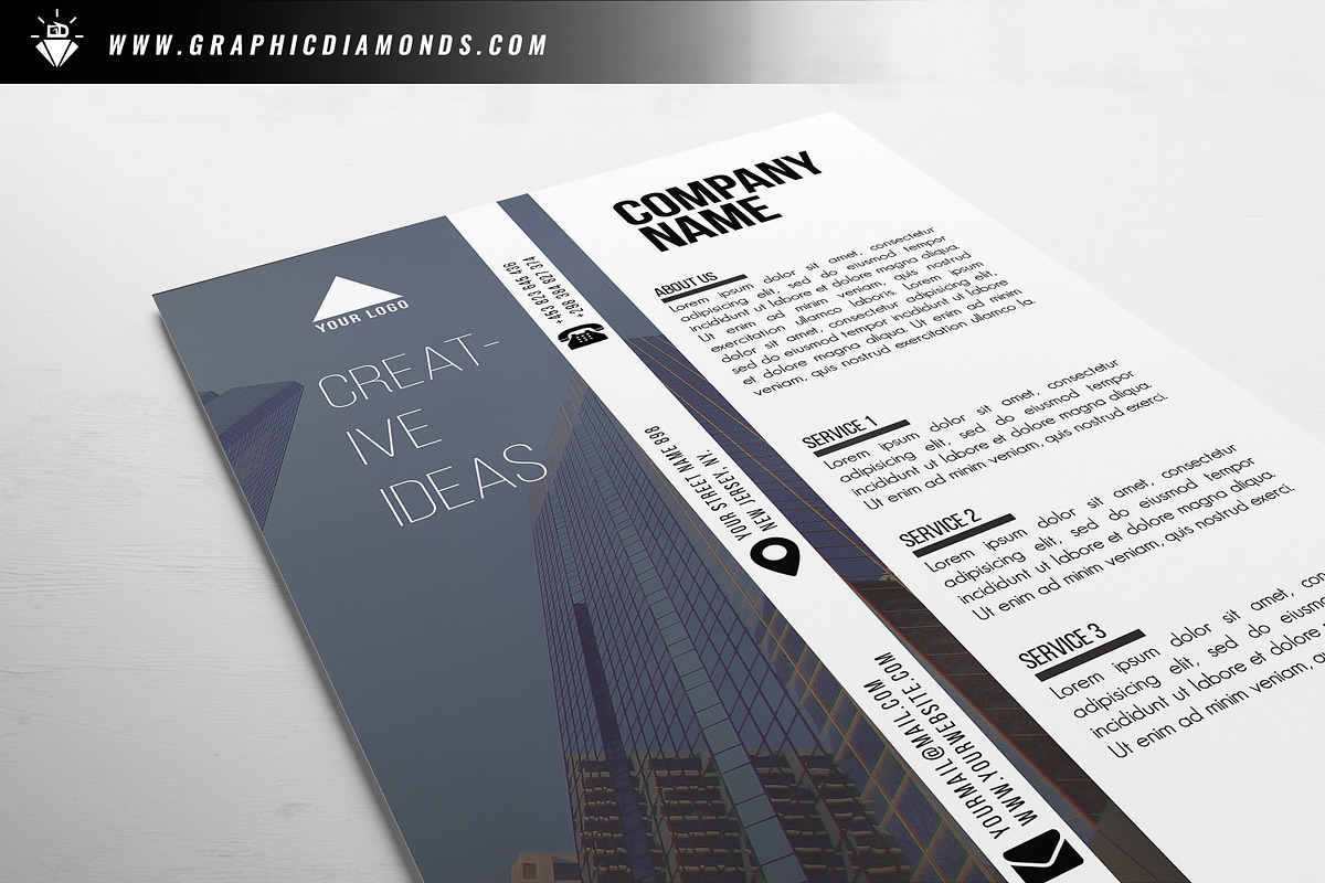 Corporate Business Flyer, a Flyer Template by GraphicDiamonds (Photo 3 of 6)
