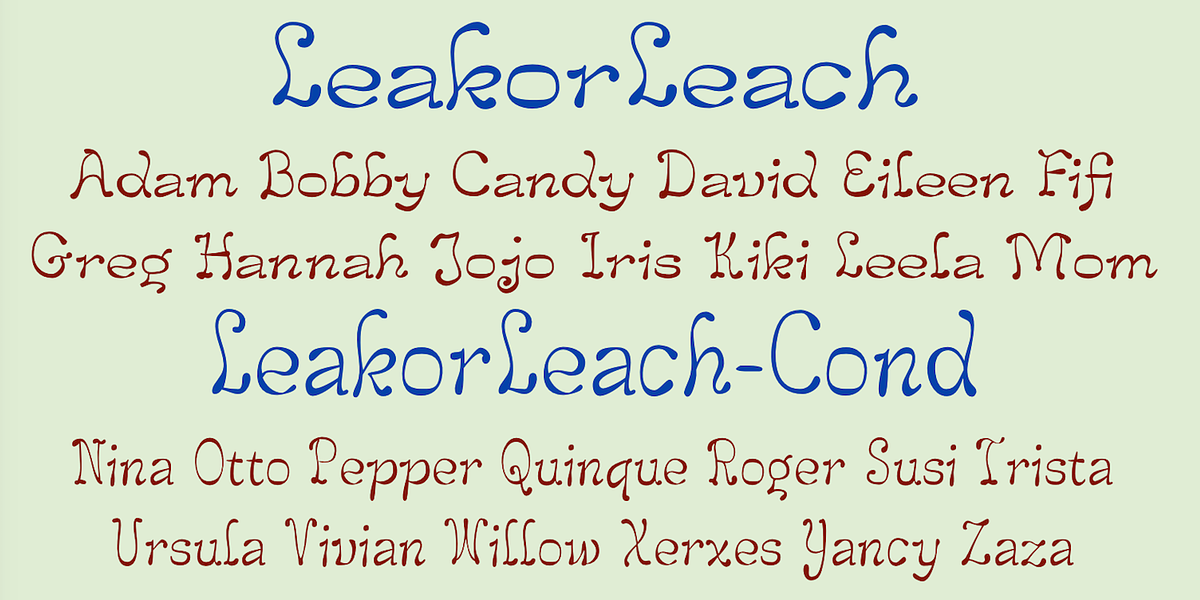 Leak or Leach, a Handwritten Font by Ingrimayne Type (Photo 6 of 7)