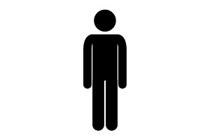 Simple male figure standing