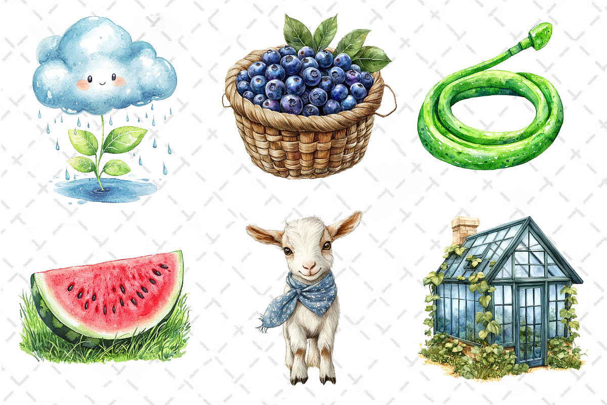Summer Farming Time Clipart, an Illustration by Dream Creation (Photo 6 of 6)