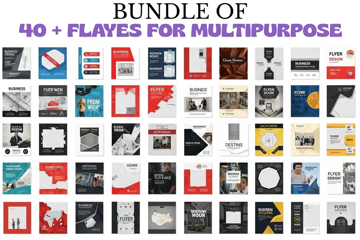 40 Editable Flyer Templates, a Flyer Template by Crox Studio | Digital (Photo 2 of 4)