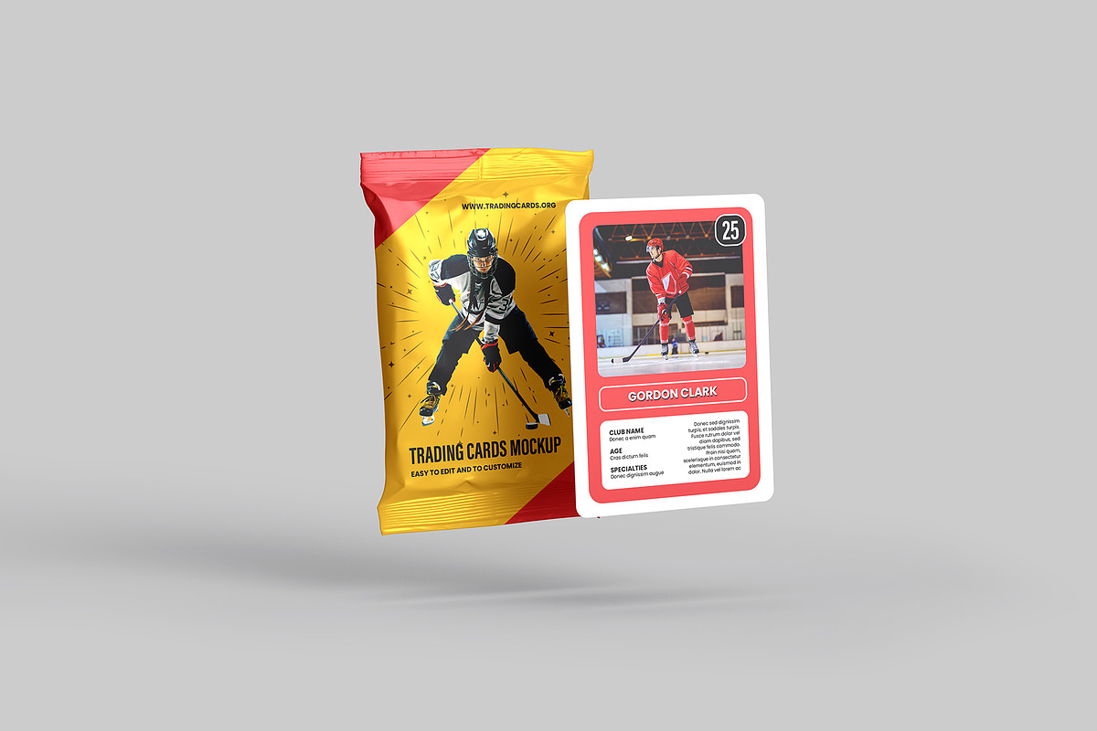 Trading Cards Mockup v2 - 9 views, an Advertising Mockup by Illusiongraphic (Photo 9 of 20)