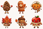 Whimsical Autumn Doodle Clipart, a Seasonal Illustration by Designworld (Thumbnail 3 of 5)