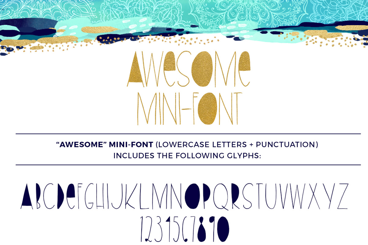 Mandala Symbols Font preview 3