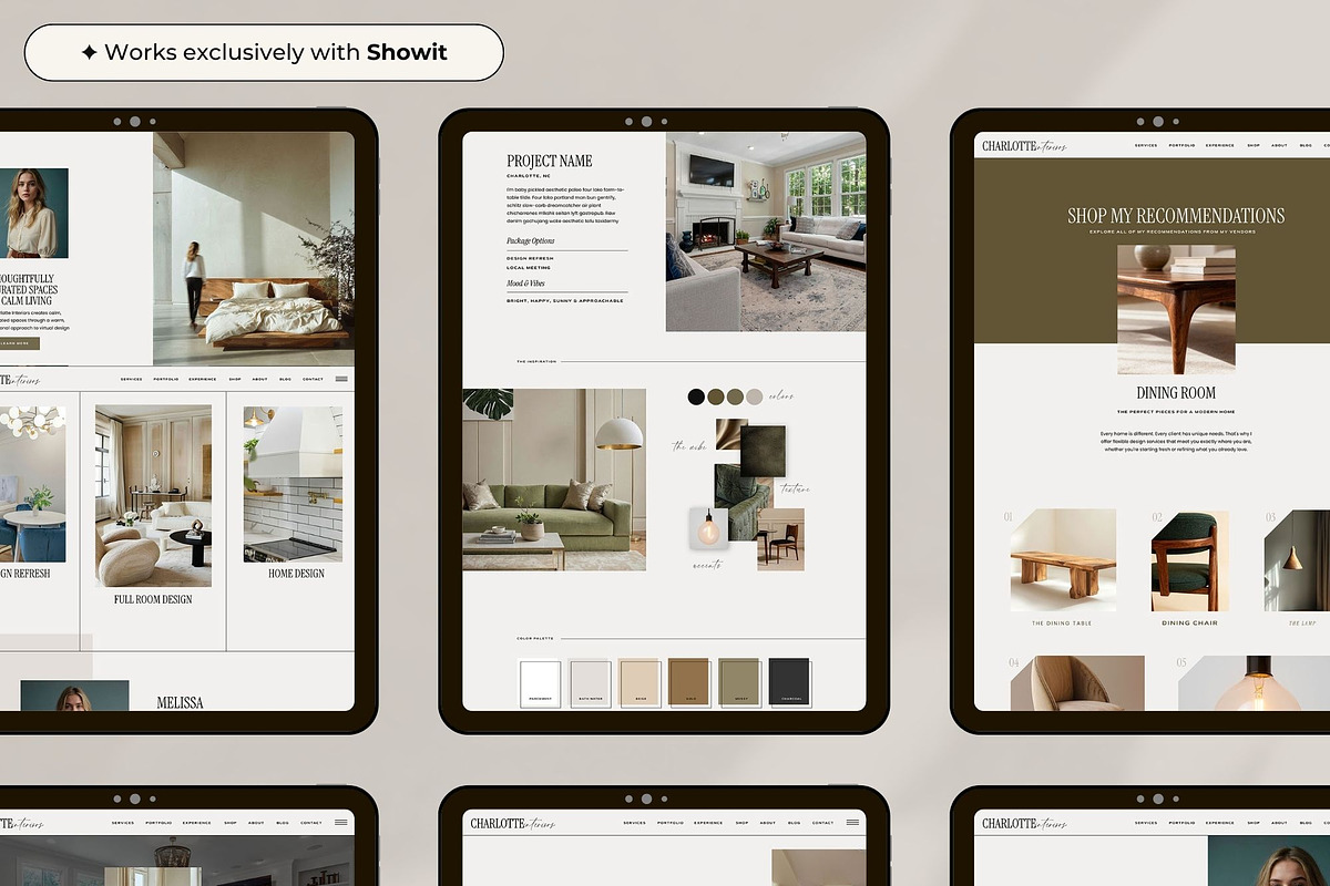 Interior Designer Website Template, a Websites & App Template by Superhero Design Co. (Photo 3 of 6)