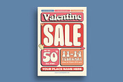 Valentine Sale Flyer Template, a Flyer Template by megarez (Thumbnail 1 of 3)