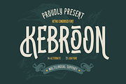 Kebroon | Retro Condensed Font, a Sans Serif Font by twinstd (Thumbnail 1 of 13)