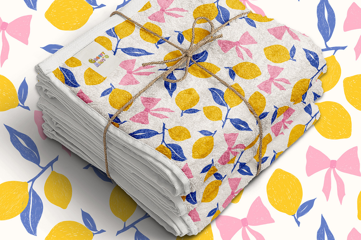 Lemons Pattern, a Pattern Graphic by Groovy Arts (Photo 4 of 5)