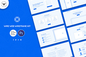 Wire Web Wireframe Kit, a Wireframe Template by VictorThemes