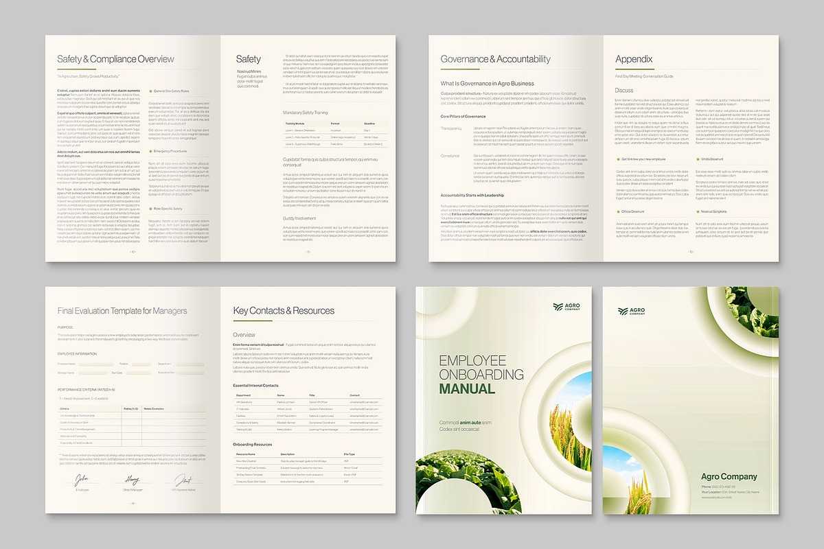Employee Onboarding Manual Template, a Brochure Template by BrandPacks (Photo 4 of 6)