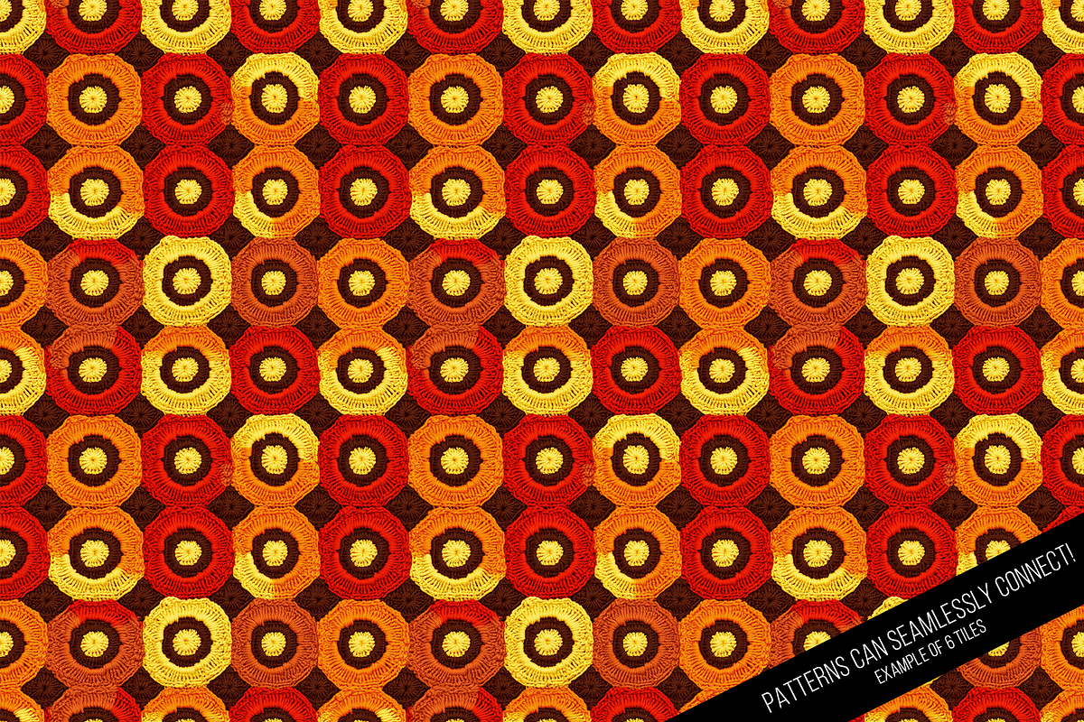 70s Crochet Seamless Digital Paper, a Pattern Graphic by Chromolume Studio (Photo 10 of 15)