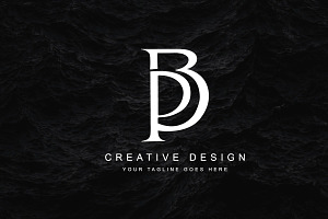 Minimal Letter PB BP Logo Design
