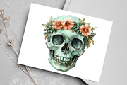 Mint Green Halloween Clipart, an Illustration by Canvas Craft (Thumbnail 5 of 8)