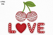 Love Embroidery PNG, Valentine's Day, an Illustration by Canvas Craft (Thumbnail 1 of 7)