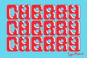 Cherry TM – Hot & Heavy Display Font, a Serif Font by Type Mania