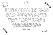 Playful Outline – Outline Font, a Handwritten Font by KiddoGlyphs Studio (Thumbnail 6 of 7)