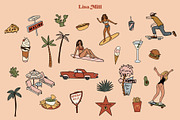 California Graphic Bundle, a Person Illustration by Lisa Mill (Thumbnail 2 of 10)