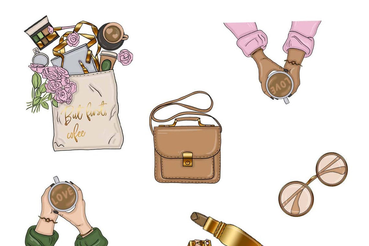 Coffee Clipart, a Food Illustration by GlamArtZhanna (Photo 2 of 3)