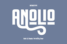 Anolio - Bold Simple and Clear Font