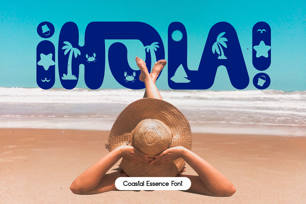 COASTAL ESSENCE - DECORATIVE FONT, a Sans Serif Font by 177Studio (Photo 3 of 8)