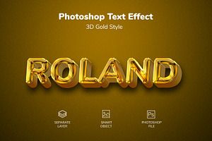 3D Gold Psd Text Layer Style Effect, a Layer Style Add-On by zahidhossainalif