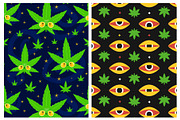 Marijuana pattern bundle, a Pattern Graphic by Slavko Kahovsky (Thumbnail 4 of 7)
