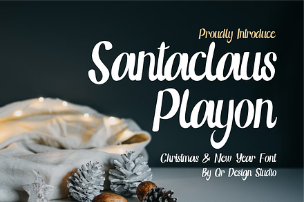 Santaclaus Playon, a Handwritten Font by QR Design Studio