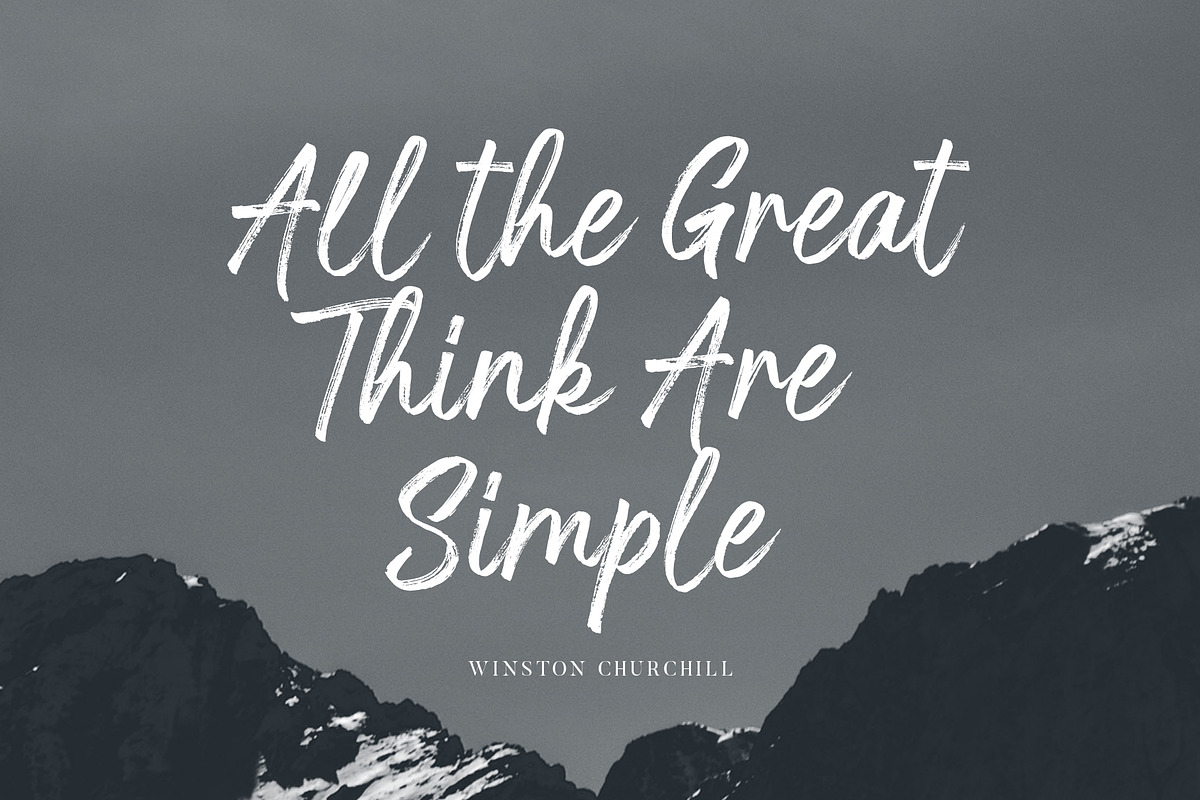Nervous Brush Font, a Script Font by trustha (Photo 11 of 15)