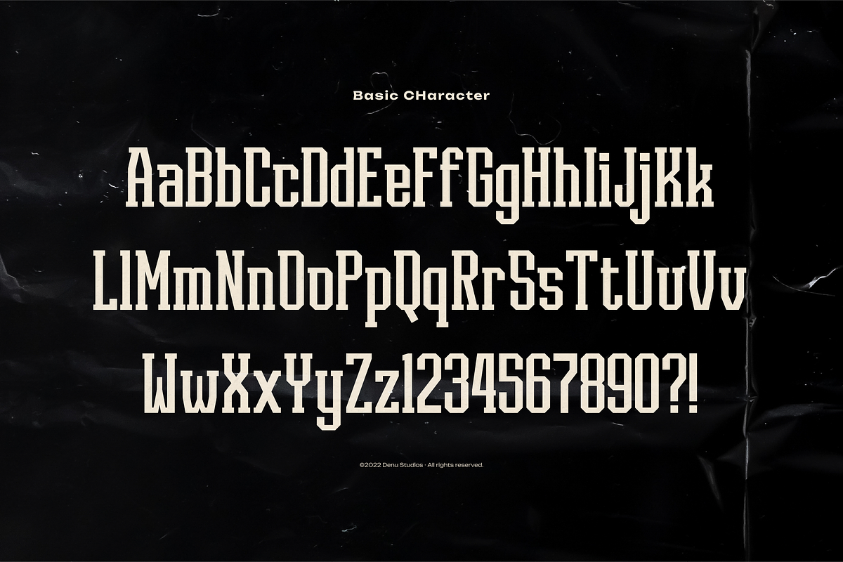 Hoston Runejay | Condensed Display, a Slab Serif Font by Denustudios (Photo 10 of 12)