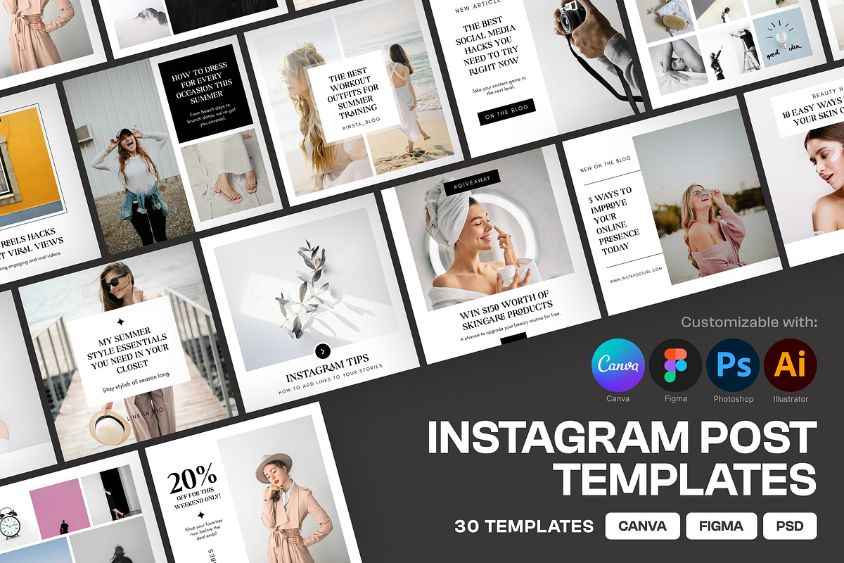 Instagram Post Template Social Media, a Social Media Template by Miyaji75 (Photo 1 of 9)