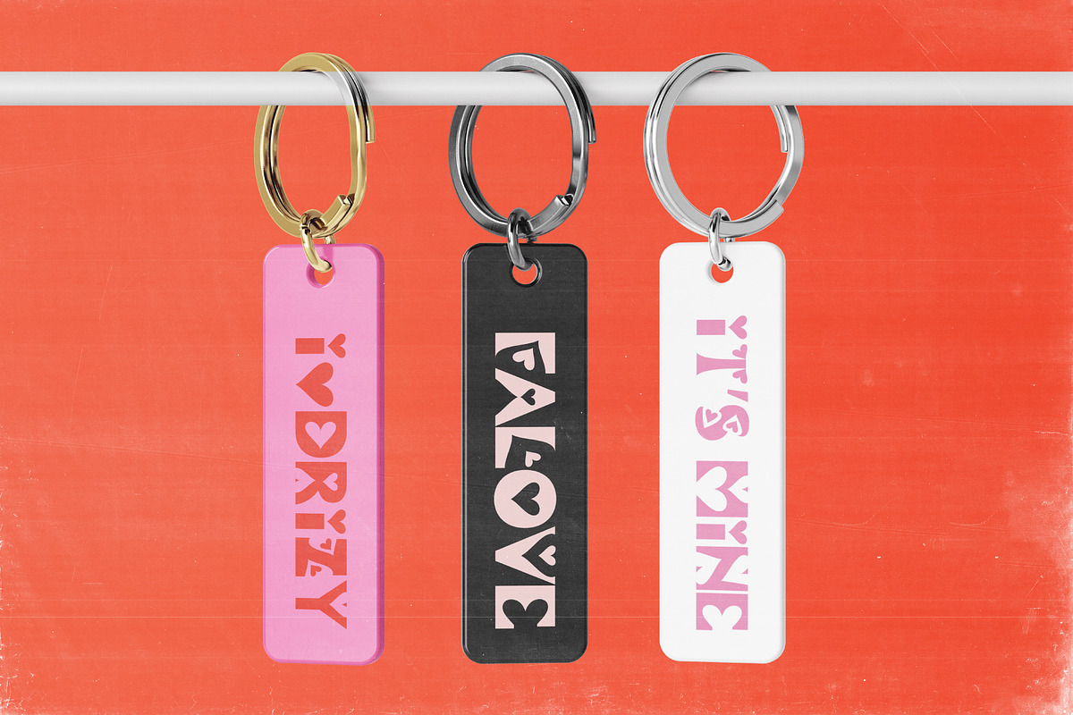 Falove - Heart Dingbat Display Font, a Symbol Font by Drizy (Photo 8 of 10)