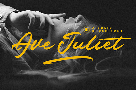 Ave Juliet | A Solid Brush Font