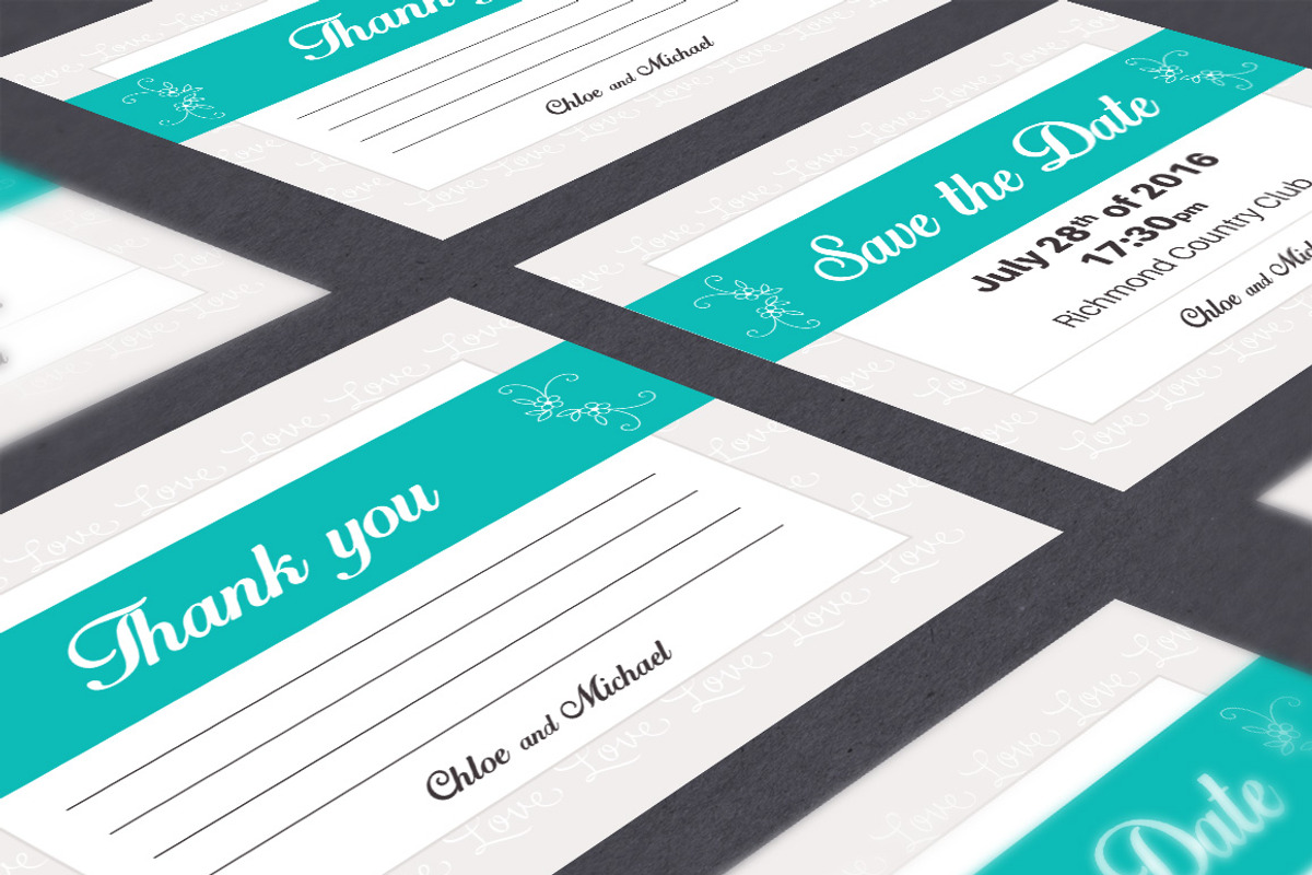 Wedding Set - Invitation & Branding, an Invitation Template by Elegrad Design Agency (Photo 4 of 8)