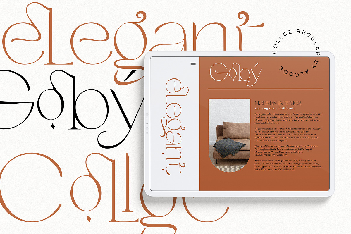 Collge Serif, a Sans Serif Font by Alcode (Photo 2 of 13)