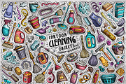 -80% Cartoon Doodle Clipart Bundle 1, a Decorative Illustration by BALABOLKA (Thumbnail 15 of 18)