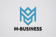 Blue M Letter Business Arrow Logo, a Branding & Logo Template by jongcreative (Thumbnail 3 of 4)