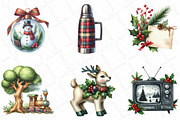 Nostalgic Christmas Clipart, an Illustration by DreamPrint404 (Thumbnail 4 of 5)