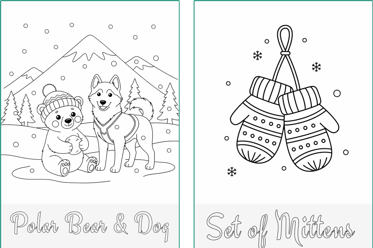 Christmas Holidays Coloring Pages, a Seasonal Illustration by Nuvame Arts & Designs (Photo 12 of 21)