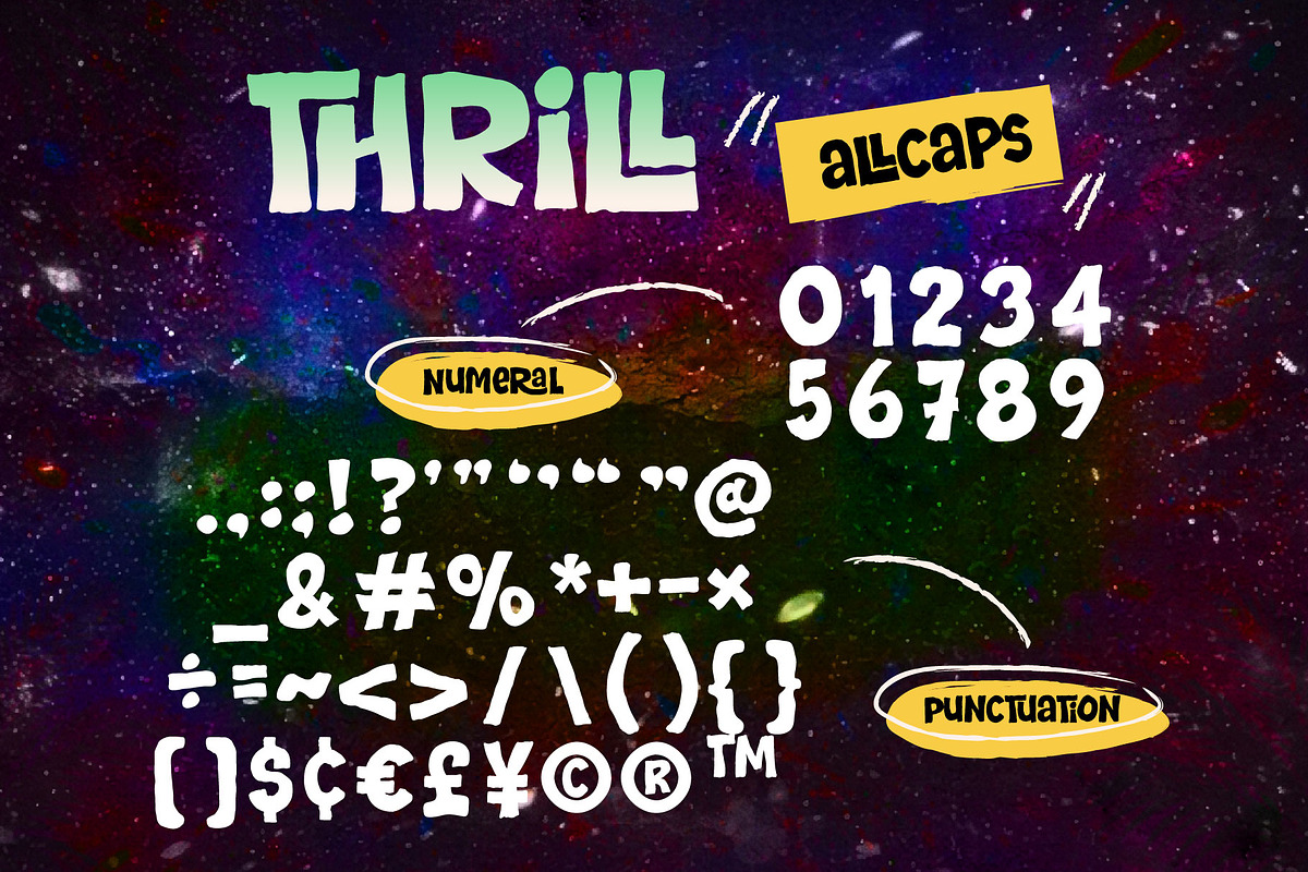 THRILL font, a Handwritten Font by KengGraphic (Photo 10 of 11)