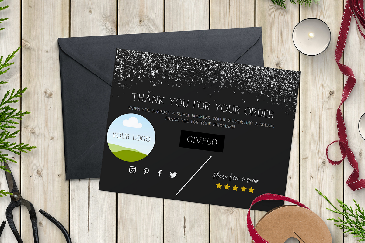Thank You Order Card | Canva, a Card Template by tahananeart (Photo 6 of 7)