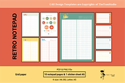 Retro Notepad | Digital Product, a Stationery Template by The Tran Studio (Thumbnail 1 of 4)