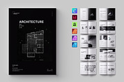 Architecture Portfolio Template, a Brochure Template by ElvinPrint (Thumbnail 1 of 13)
