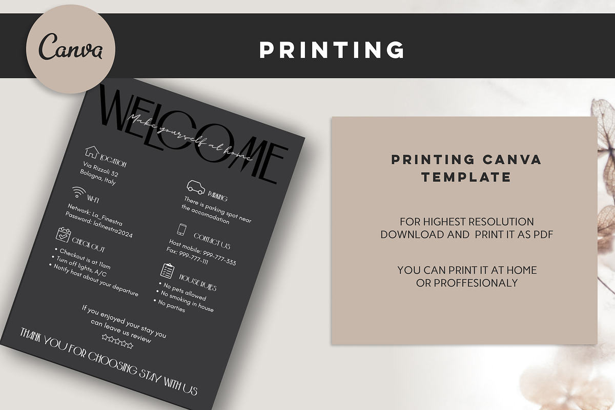 Welcome sign for Airbnb hosts, a Presentation Template by Design House (Photo 8 of 8)