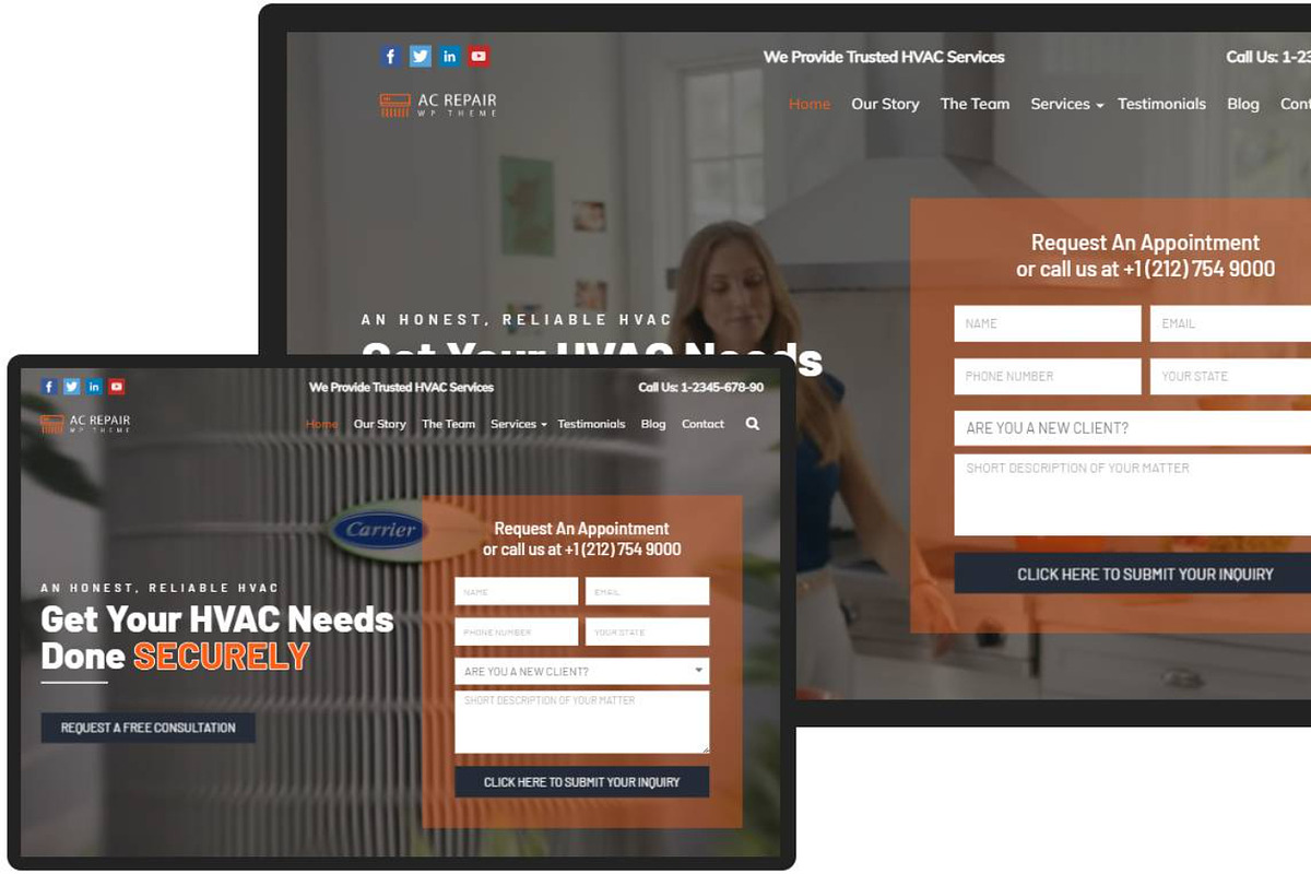 Ac Repair WordPress Theme preview 6