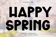 Happy Spring, a Script Font by InermediaSTUDIO (Thumbnail 1 of 8)