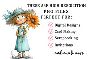 Watercolor Summer Girl Clipart, an Illustration by OK Design (Thumbnail 4 of 6)