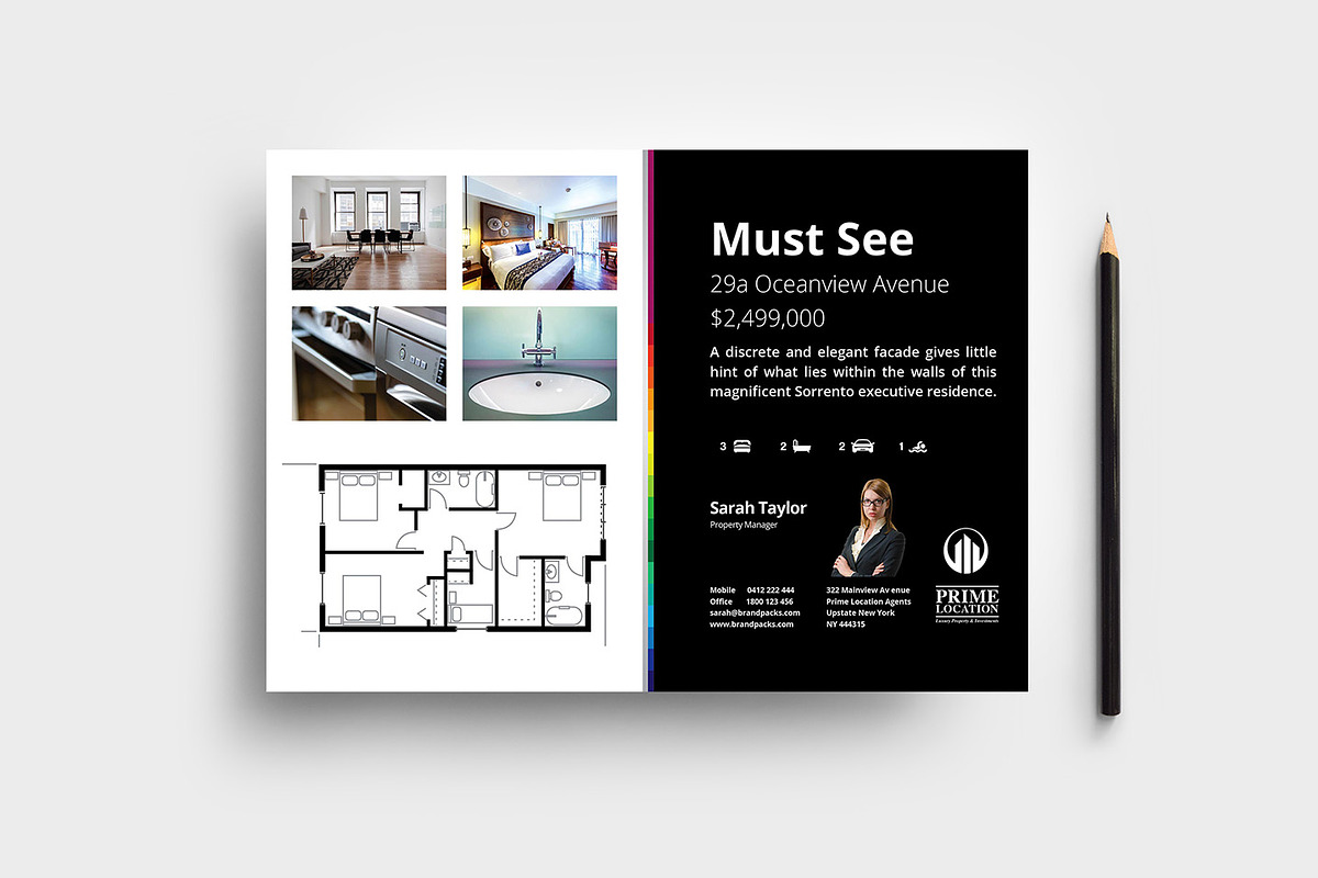 Real Estate Flyer Template, a Flyer Template by BrandPacks (Photo 3 of 4)
