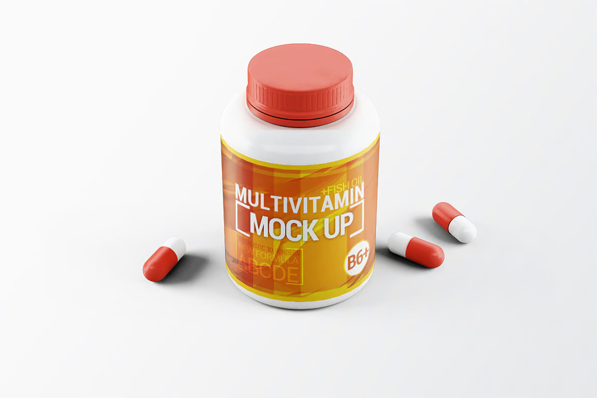 Pills Bootle Mockup, an Advertising Mockup by Hubzway (Photo 4 of 7)