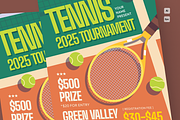 Tennis Tournament Flyer, a Flyer Template by MMPixelCraft (Thumbnail 2 of 4)