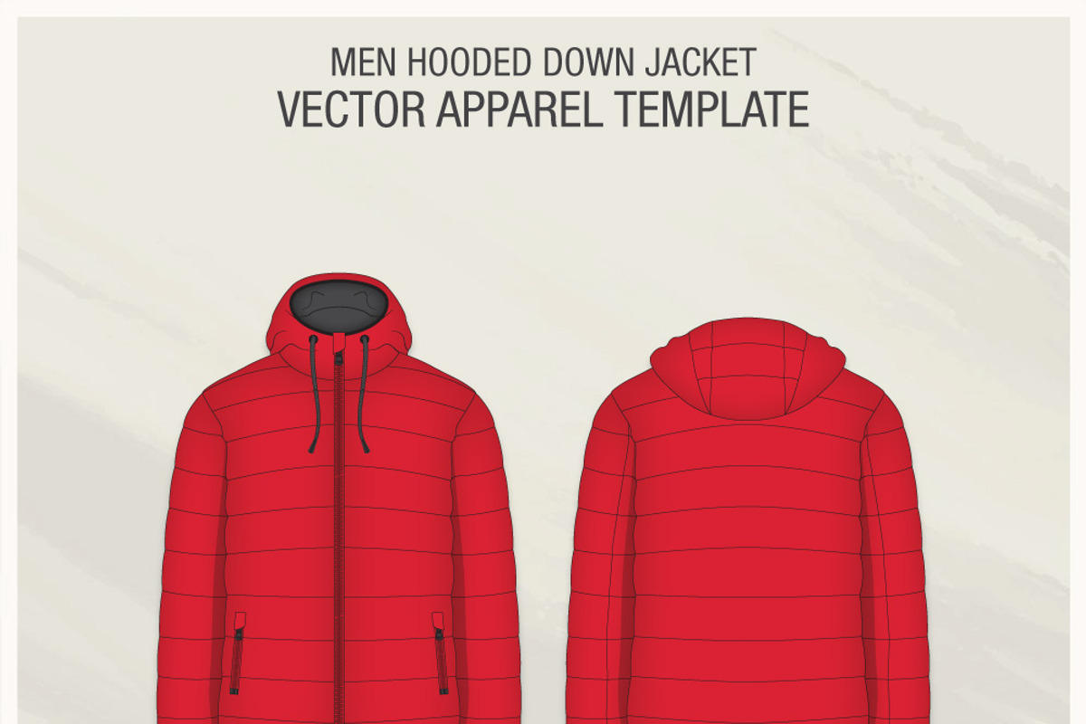Mens Hooded Down Jacket, an Illustration by VECFASHION (Photo 2 of 3)